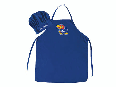 Kansas Jayhawks Apron and Chef Hat Set Special Order