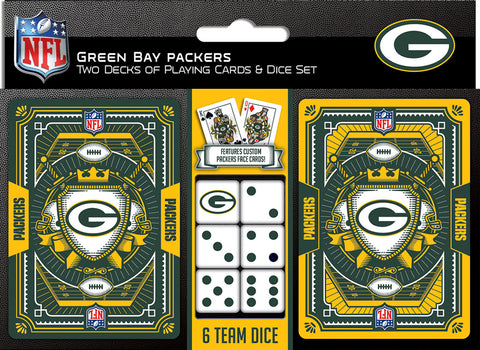 Green Bay Packers s Playing Cards and Dice Set