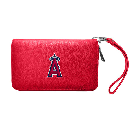 Los Angeles Angels Zip Organizer Wallet Pebble - Light Red