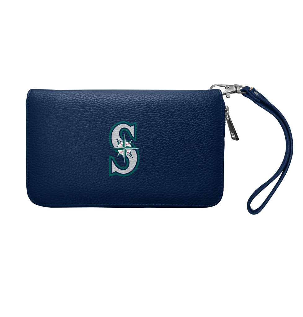 Seattle Mariners Zip Organizer Wallet Pebble - NAVY