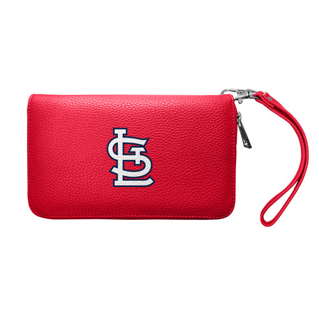 St. Louis Cardinals Zip Organizer Wallet Pebble - Light Red