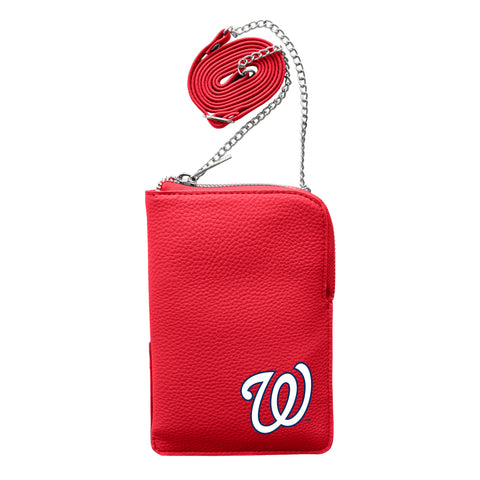 Washington Nationals Pebble Smart Purse - Light Red