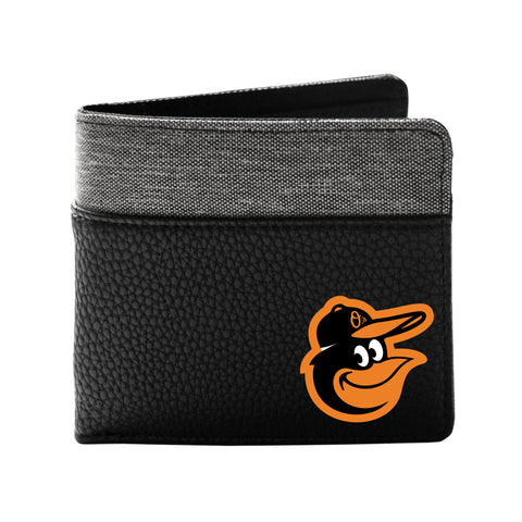 Baltimore Orioles Pebble Bifold Wallet - Black