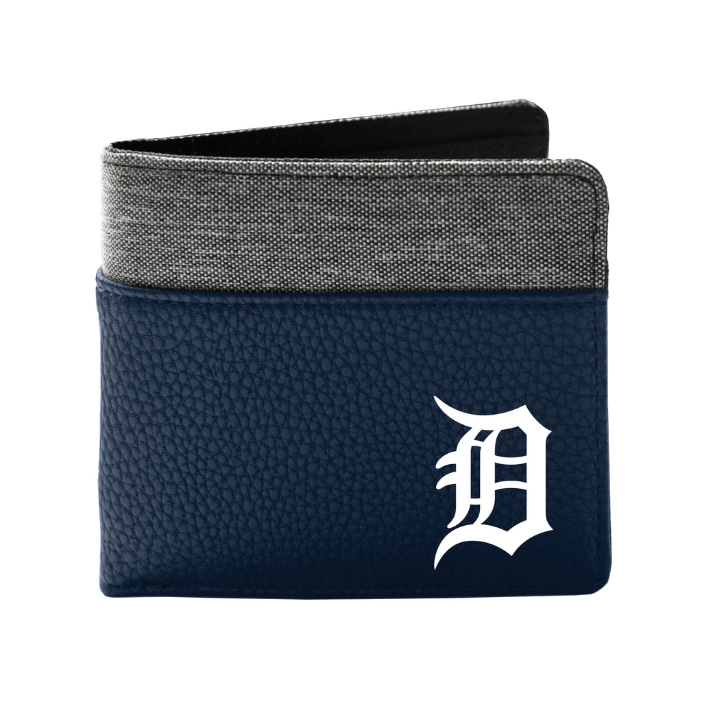 Detroit Tigers Pebble Bifold Wallet - NAVY
