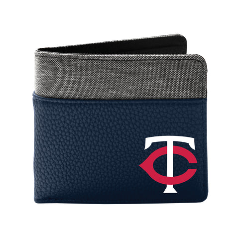 Minnesota Twins Pebble Bifold Wallet - NAVY