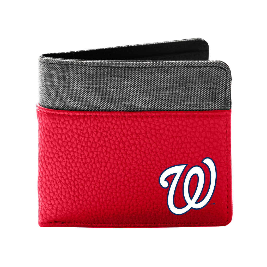 Washington Nationals Pebble Bifold Wallet - Light Red