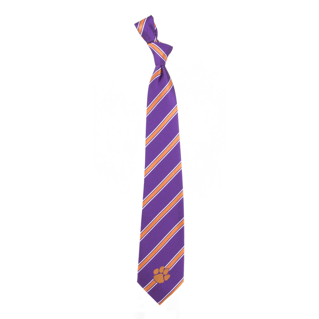  Clemson Tigers Woven Poly Neck Tie