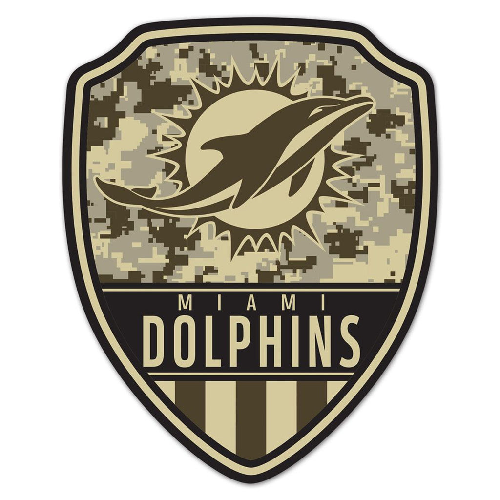 Miami Dolphins Sign Wood 11x14 Shield Shape