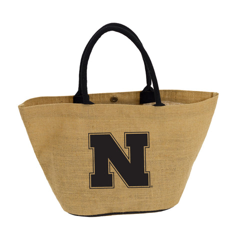 Nebraska Cornhuskers Tote Avalon Jute Style 