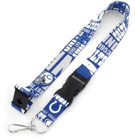 Indianapolis Colts Lanyard Breakaway Style Dynamic Design