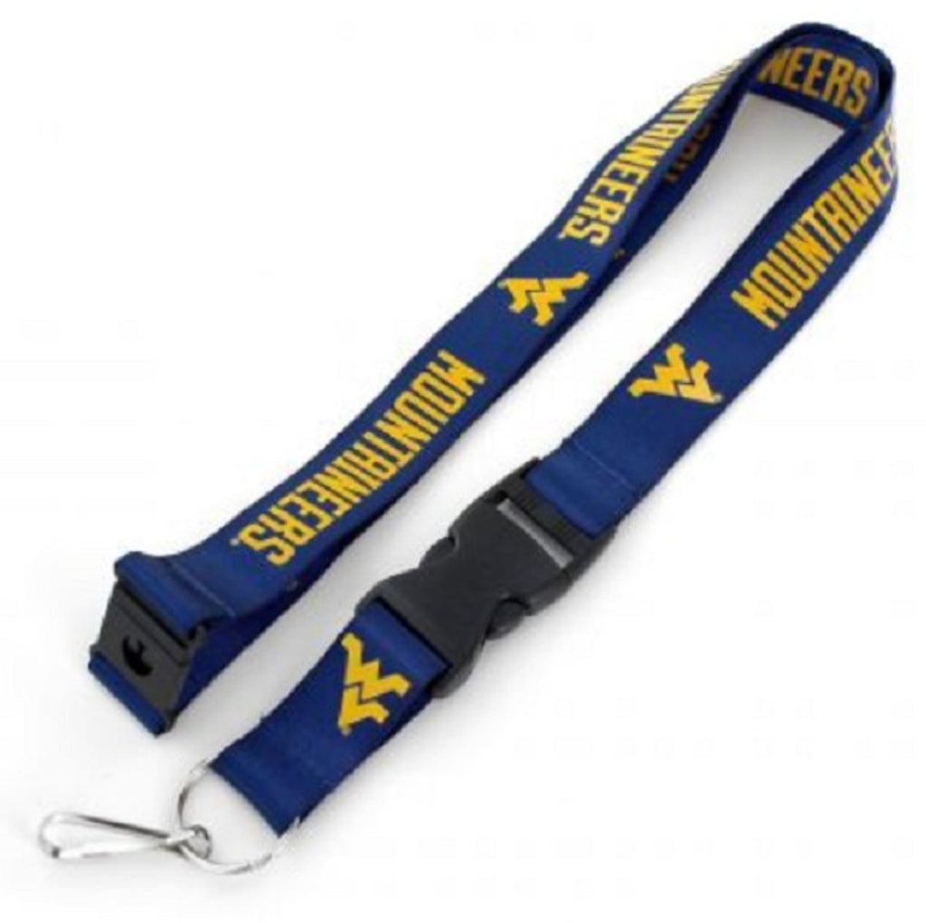 West Virginia Mountaineers Lanyard Blue