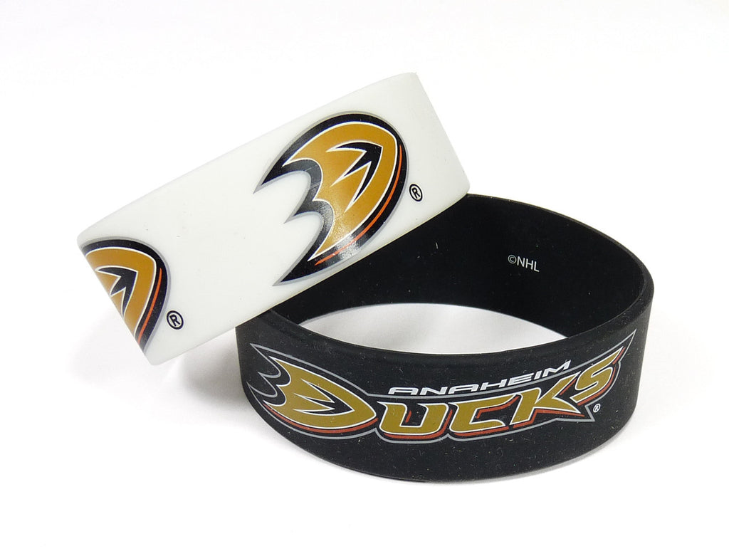 Anaheim Mighty Ducks Bracelets 2 Pack Wide Special Order