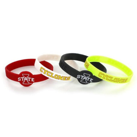 Iowa State Cyclones Bracelets 4 Pack Silicone Special Order
