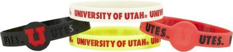 Utah Utes Bracelets 4 Pack Silicone Special Order