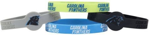 Carolina Panthers Bracelets 4 Pack Silicone Special Order