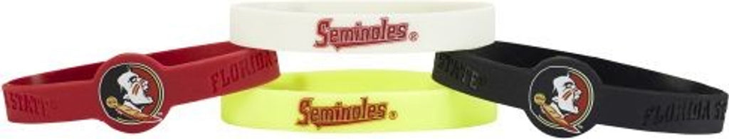 Florida State Seminoles Bracelets 4 Pack Silicone Special Order