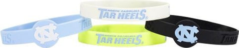 North Carolina Tar Heels Bracelets 4 Pack Silicone Special Order