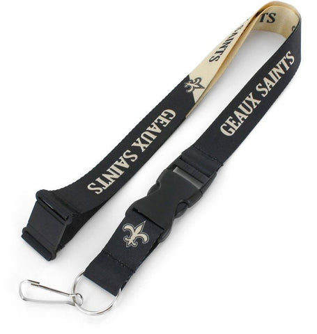 New Orleans Saints Lanyard Breakaway Style Slogan Design Special Order