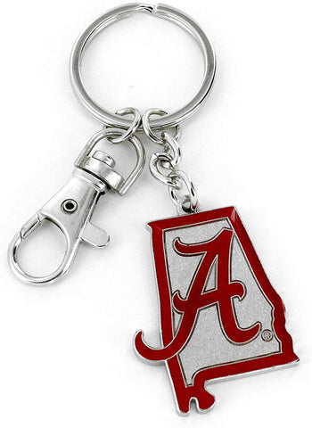 Alabama Crimson Tide Keychain State Design Special Order