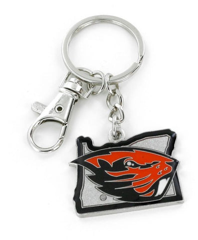 Oregon State Beavers Keychain State Design Special Order
