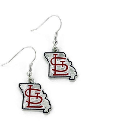 St. Louis Cardinals Earrings State Design Special Order