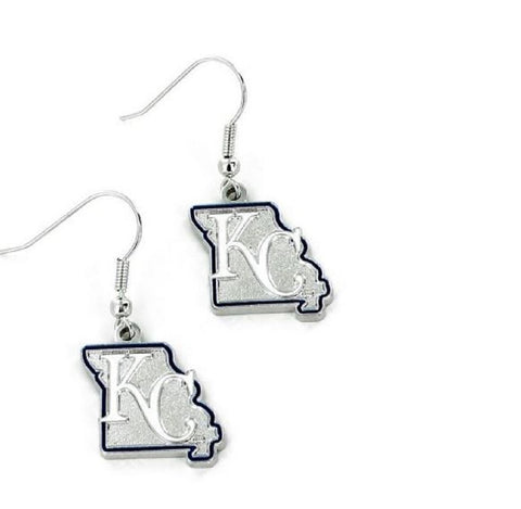 Kansas City Royals Earrings State Design Special Order