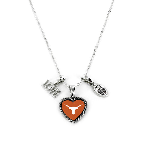 Texas Longhorns Necklace Charmed Sport Love Football Special Order