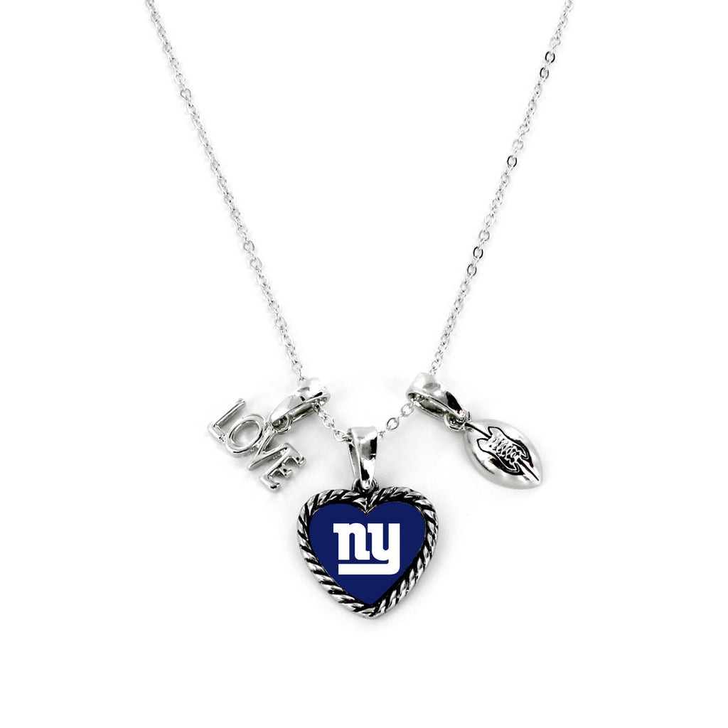 New York Giants Necklace Charmed Sport Love Football Special Order