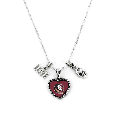 Florida State Seminoles Necklace Charmed Sport Love Football Special Order