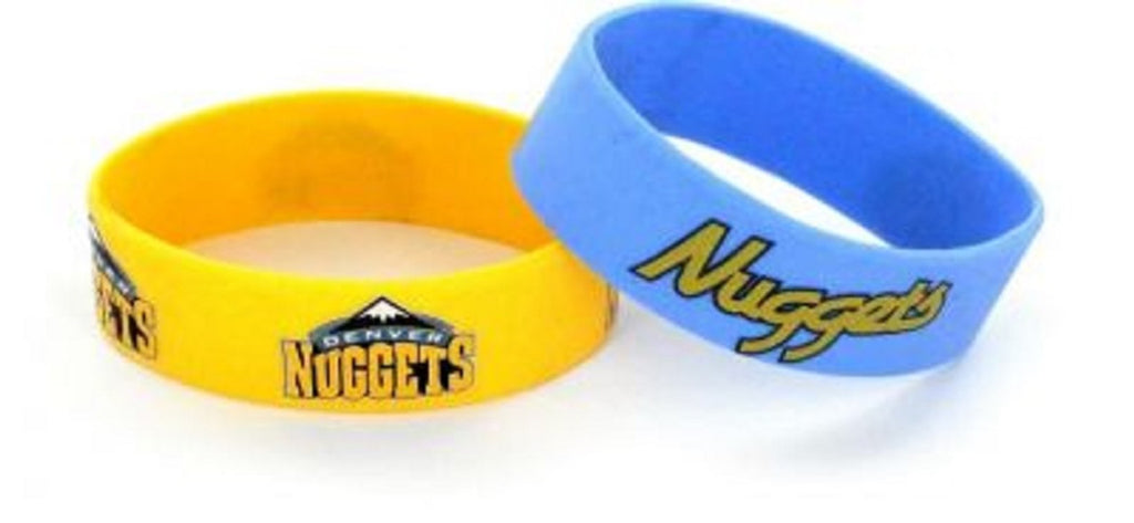 Denver Nuggets Bracelets 2 Pack Wide Special Order