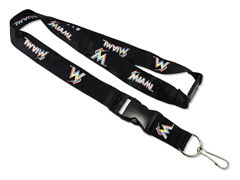 Miami Marlins Lanyard Black Special Order 