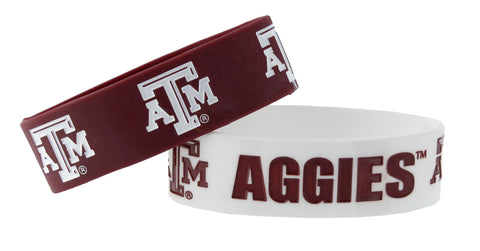 Texas A&M Aggies Bracelets 2 Pack Wide Special Order