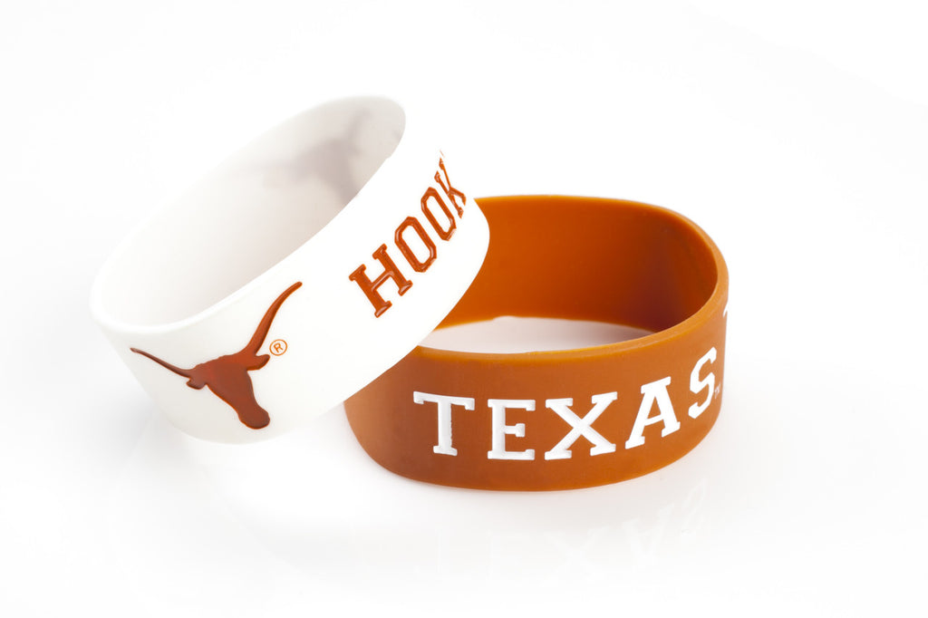 Texas Longhorns Bracelets 2 Pack Wide