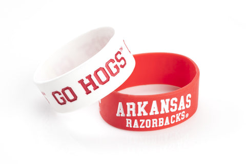 Arkansas Razorbacks Bracelets 2 Pack Wide Special Order