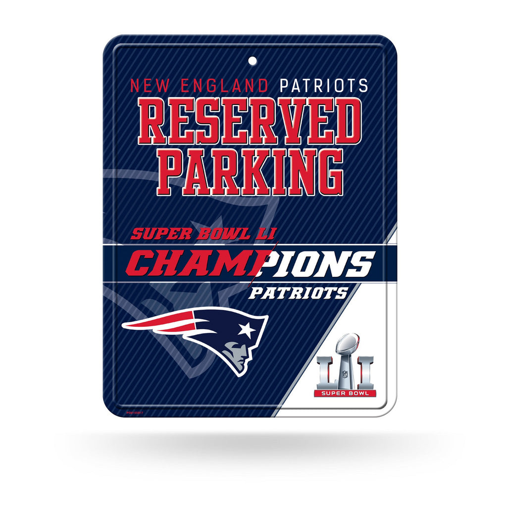 New England Patriots Sign Metal Parking High Res Super Bowl 51 Champions