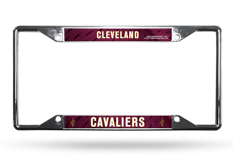 Cleveland Cavaliers License Plate Frame Chrome EZ View Special Order