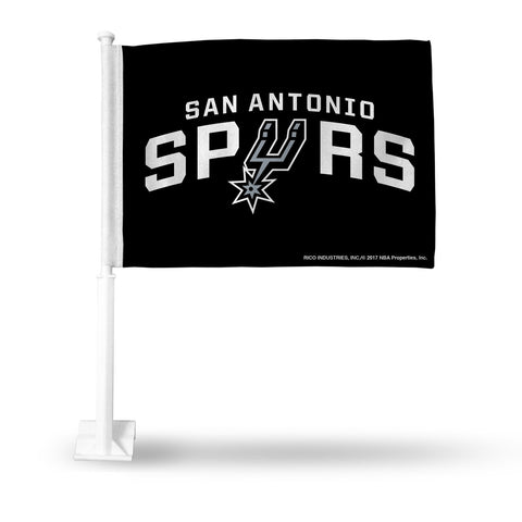 San Antonio Spurs Flag Car Style with Pole Special Order