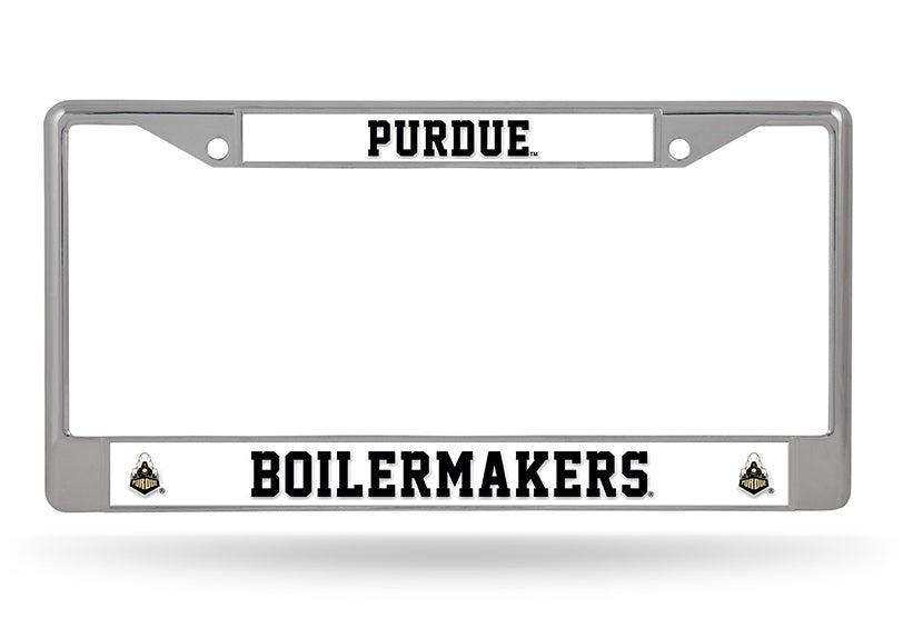 Purdue Boilermakers License Plate Frame Chrome Alternate 