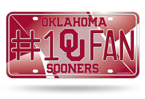 Oklahoma Sooners License Plate #1 Fan Alternate Special Order