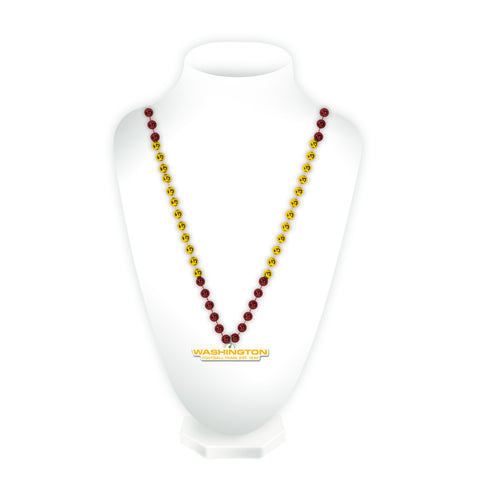 Washington Huskies Football Team Beads with Medallion Mardi Gras Style