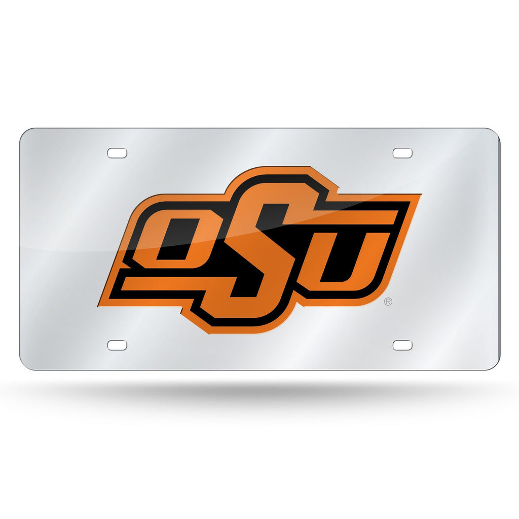 Oklahoma State Cowboys License Plate Laser Cut Silver Special Order