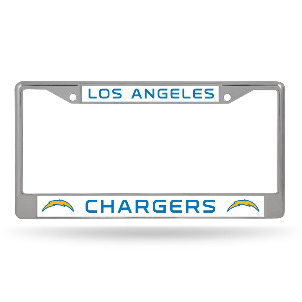 Los Angeles Chargers License Plate Frame Chrome Alternate 