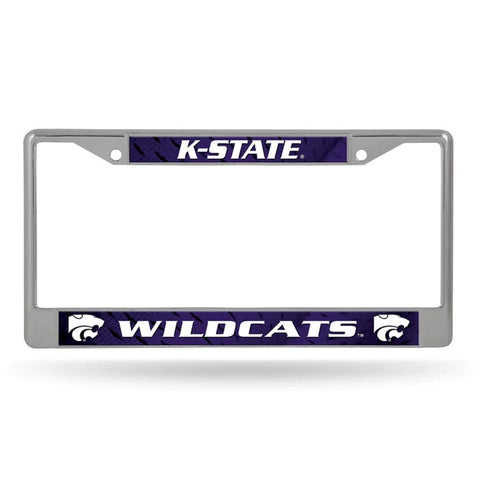 Kansas State Wildcats License Plate Frame Chrome