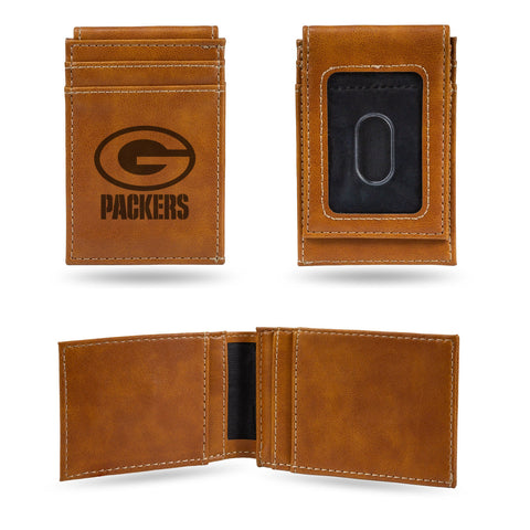Green Bay Packers s Wallet Front Pocket Laser Engraved