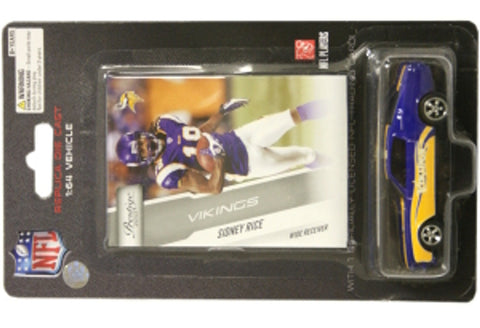 Minnesota Vikings Sidney Rice 1:64 Mustang with Trading Card CO