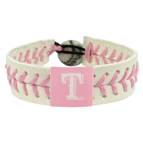 Texas Rangers Bracelet Baseball Pink 