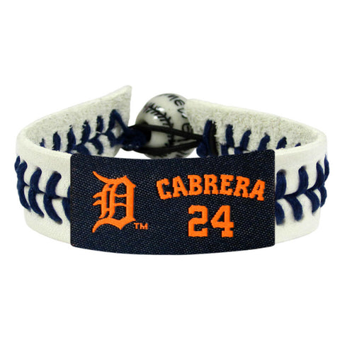 Detroit Tigers Bracelet Genuine Baseball Miguel Cabrera 