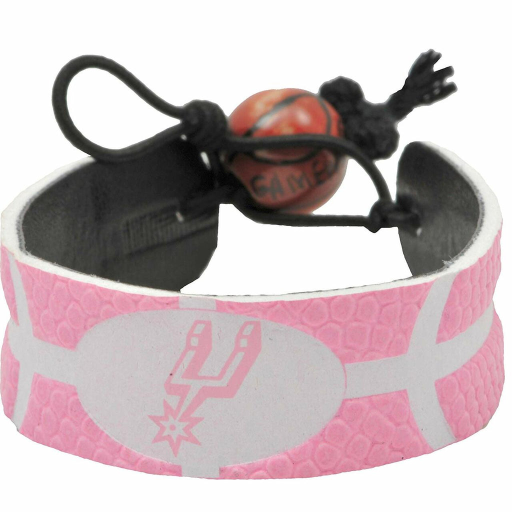 San Antonio Spurs Bracelet Basketball Pink 