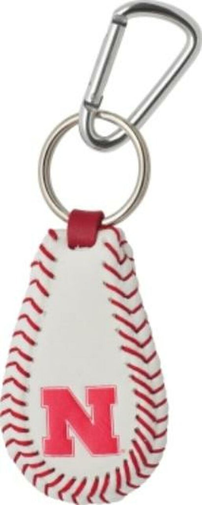 Nebraska Cornhuskers Keychain Classic Baseball 