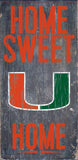 Miami Hurricanes Wood Sign